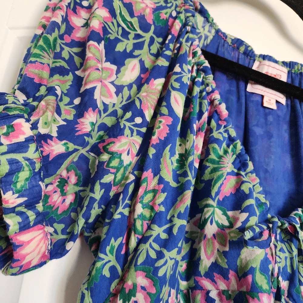 Banjanan Artemis Floral Dress Blue Medium - Picture 3 of 14